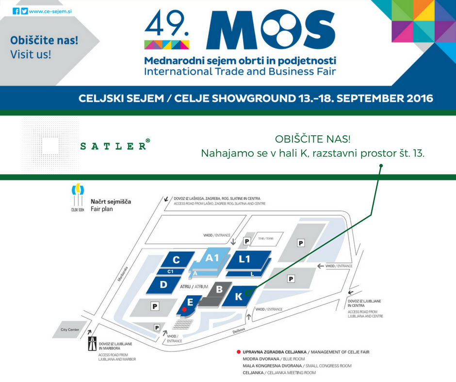 Obiščite nas na 49 sejmu MOS od 13. do 18. septembra 2016. 