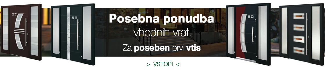 Posebna ponudba vhodnih vrat - za poseben prvi vtis